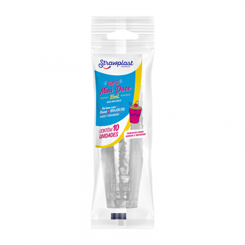 COPO MINI P/DOCE CRISTAL 25 ML 10 UNIDADE