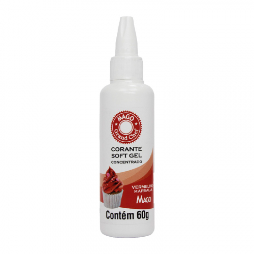 CORANTE SOFTGEL MAGO VERMELHO MARSALA 60 GR