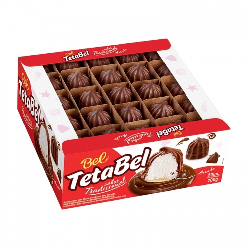 CHOCOLATE BEL TETABEL AO LEITE 50 UND