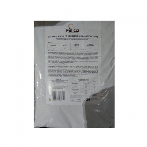 PM PANETONE CHOCOLATE PÓ FELICCI 5 KG