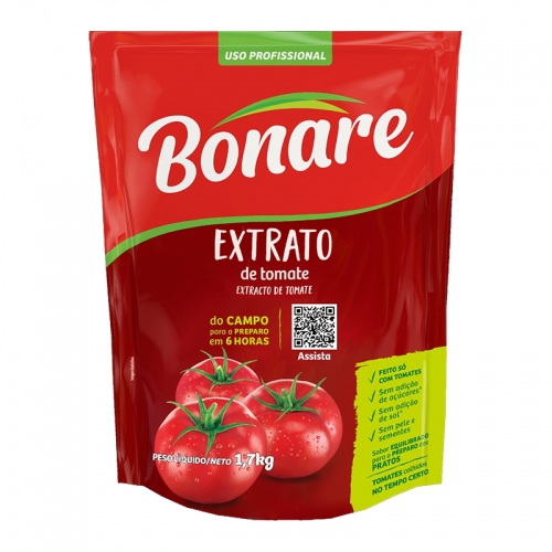 EXTRATO TOMATE BONARE POUCH 1,7KG