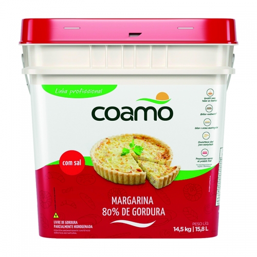 MARGARINA COAMO 80% LIP ZERO TRANS 14,5KG