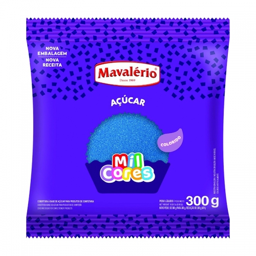 AÇÚCAR GRANULADO AZUL MAVALÉRIO 300 GR