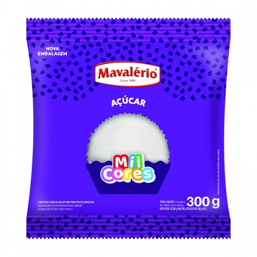 AÇÚCAR GRANULADO BRANCO MAVALÉRIO 300 GR