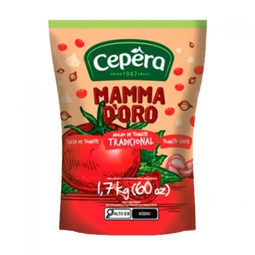 MOLHO TOMATE MAMMADORO CEPERA 1,7 KG