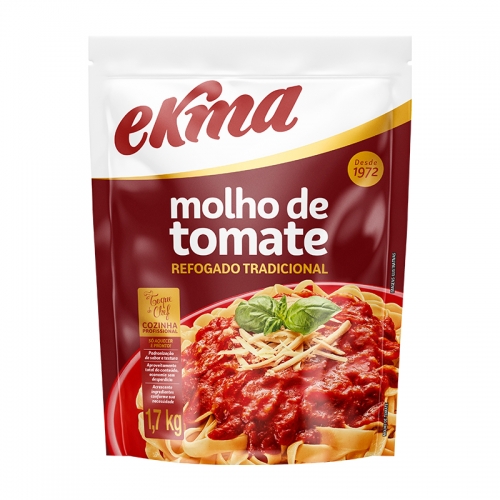 MOLHO TOMATE TRADICIONAL EKMA POUCH 1,7 KG