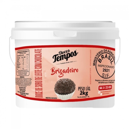 MASSA BRIGADEIRO TEMPOS BALDE 2 KG