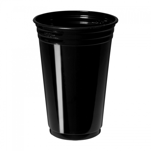 COPO DESCARTÁVEL BALADA 300ML PPT PRETO 25 UND