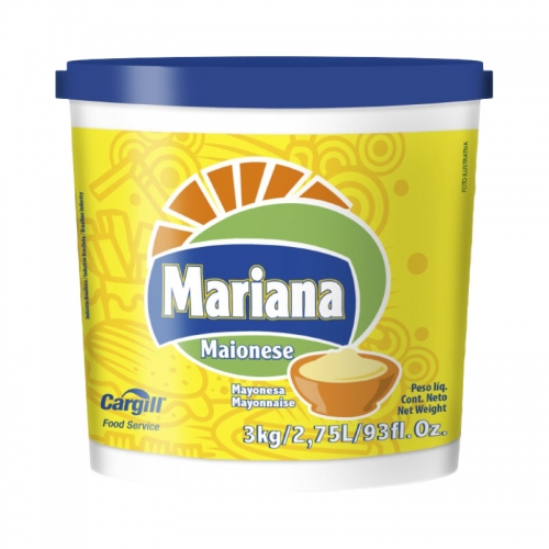 MAIONESE MARIANA CARGILL BALDE 3 KG