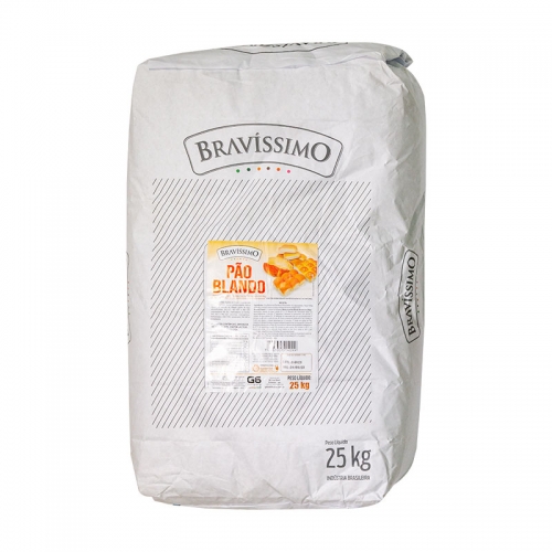 PM PÃO MACIO BLANDO BRAVÍSSIMO 25 KG