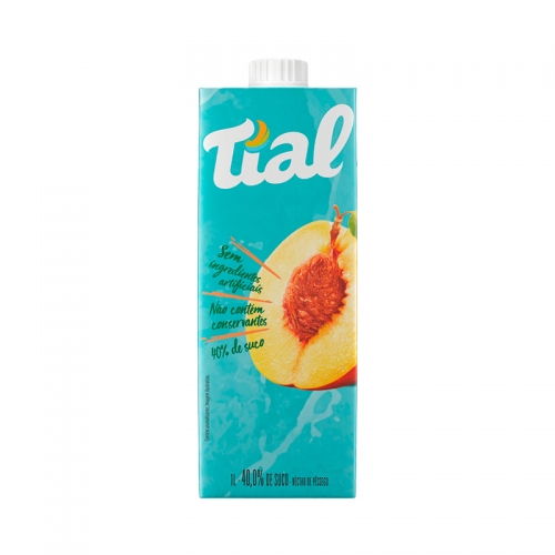 SUCO TIAL CAIXA TAMPA 12x1 LT PÊSSEGO