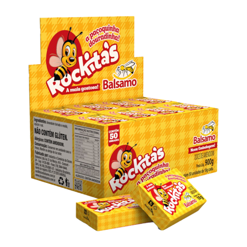 PAÇOCA RETANGULAR ROCKITA' S 50 UNIDADE 