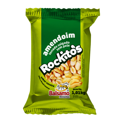 AMENDOIM TORRADO ROCKITO S SEM PELE 1,01KG