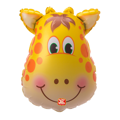 BALÃO META SÃO ROQUE 3D GIRAFA 64 CM