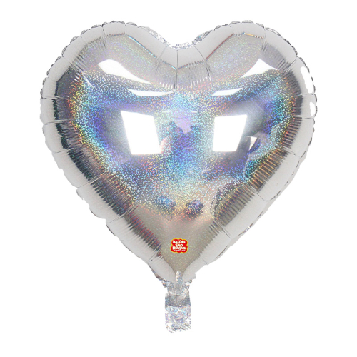 BALÃO META SÃO ROQUE CORAÇÃO PRATA 45 CM