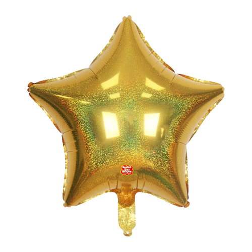 BALÃO META SÃO ROQUE ESTRELA DOURADA 45 CM 
