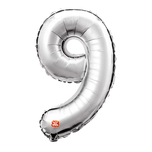 BALÃO META SÃO ROQUE PRATA N°9 100 CM 