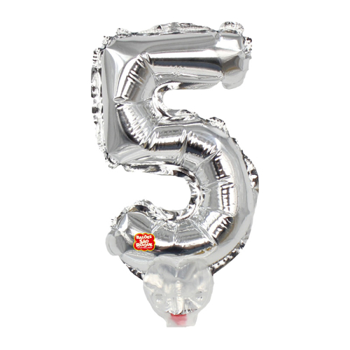 BALÃO META SÃO ROQUE PRATA N°5 13 CM
