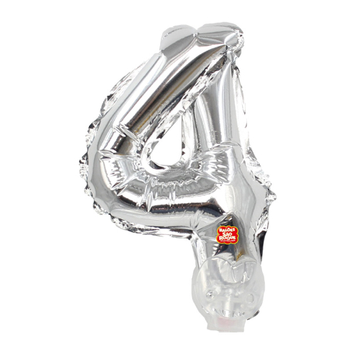 BALÃO META SÃO ROQUE PRATA N4 13 CM