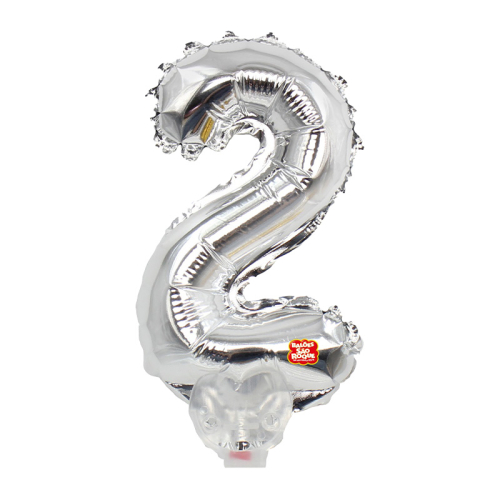 BALÃO META SÃO ROQUE PRATA N2 13 CM