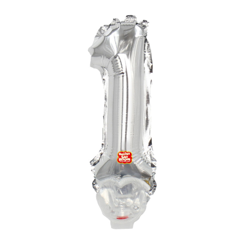 BALÃO META SÃO ROQUE PRATA N1 13 CM