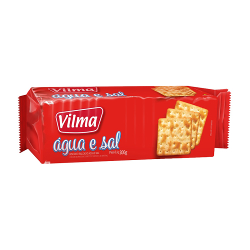 BISCOITO ÁGUA E SAL VILMA 40/200 GR