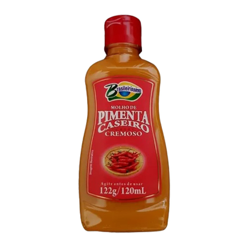 MOLHO PIMENTA CASEIRO CREMOSO BRASILEIRÍSSIMO 120ML