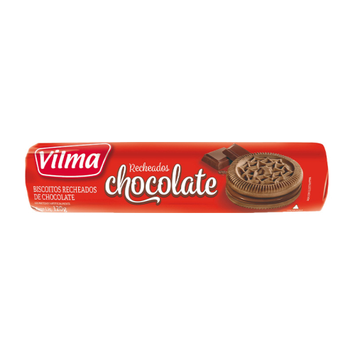 BISCOITO RECHEADO VILMA CHOCOLATE 30/120 GR