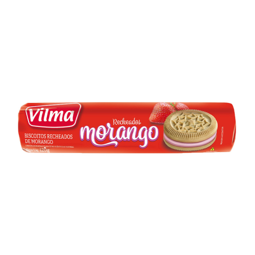 BISCOITO RECHEADO VILMA MORANGO 30/120 GR
