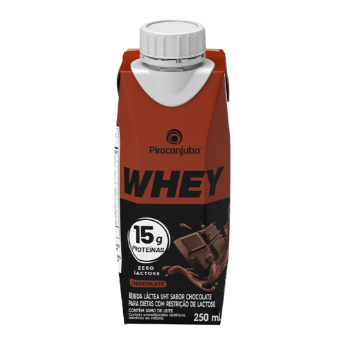 BEBIDA WHEY CHOCOLA PIRACANJUBA 12/250ML