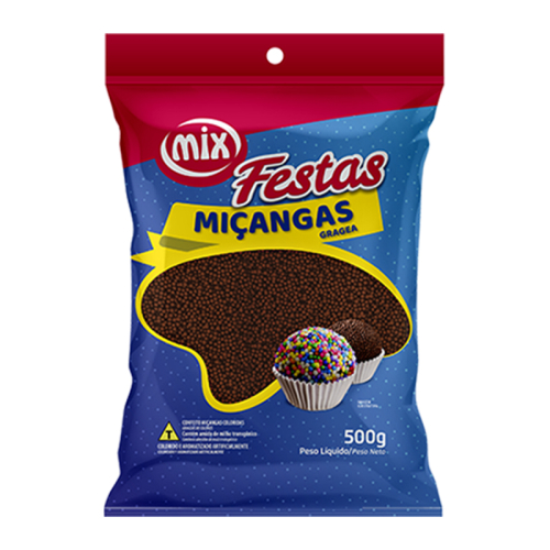 CONFEITO MIÇANGA MIX BRIGADEIRO 500 GR