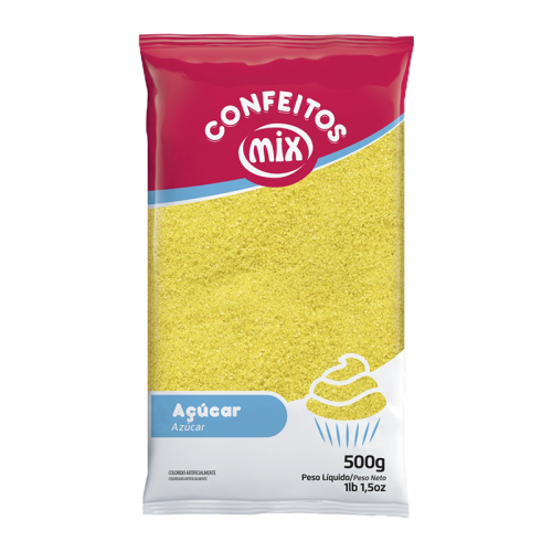 AÇUCAR CRISTAL MIX AMARELO 500 GR