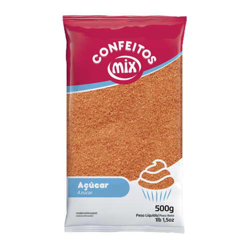 AÇUCAR CRISTAL MIX LARANJA 500 GR