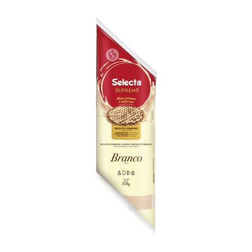 RECHEIO FORNEÁVEL CHOCOLATE BRANCO SELECTA 1,01 KG