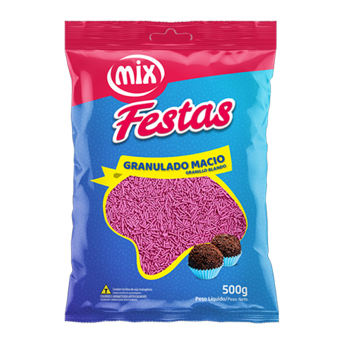 GRANULADO MACIO ROSA MIX 500 GR