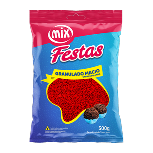 GRANULADO MACIO VERMELHO MIX 500 GR