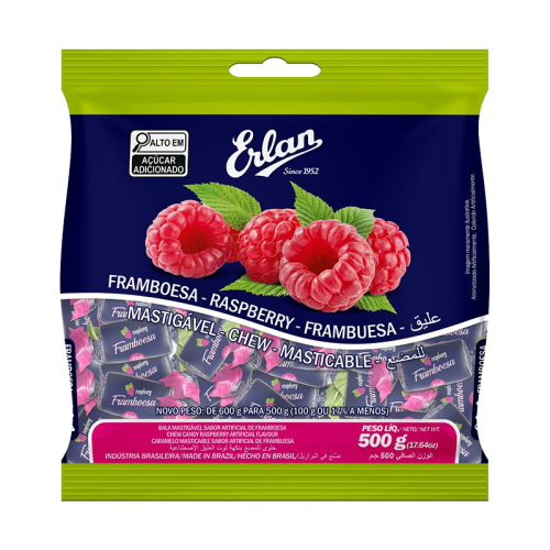 BALA MACIA ERLAN FRAMBOESA 500 GR