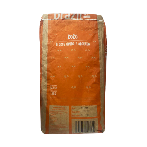 COCO FLOCOS ÚMIDO/ADOÇADO BRAZIL UP 5 KG
