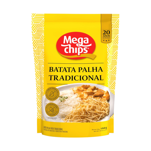 BATATA PALHA TRADICIONAL MEGA POUCH 24/100 GR