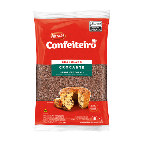 GRANULADO CROCANTE ESCURO CONFEITEIRO 1,01K