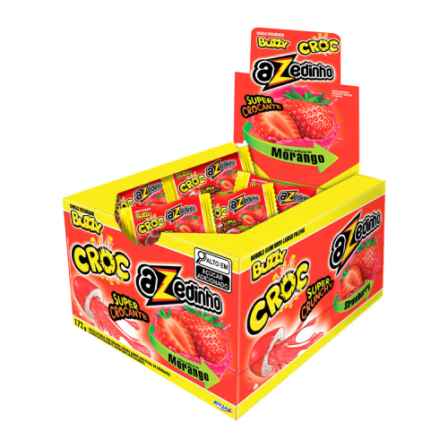 CHICLETE BUZZY CROC MORANGO AZEDINHA 40UN