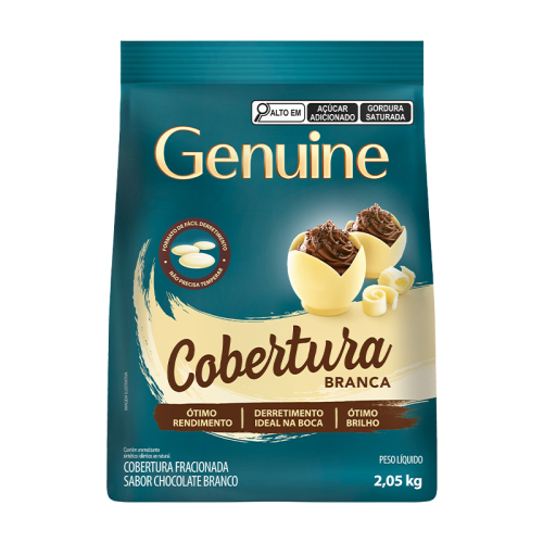 COBERTURA FRACIONADA GOTAS GENIUNE BRANCA 2,05 KG
