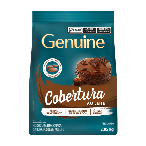 COBERTURA FRACIONADA GOTAS GENIUNE LEITE 2,05 KG
