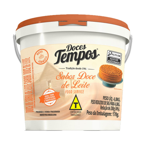 DOCE SORO LEITE TEMPOS BALDE 4,8 KG