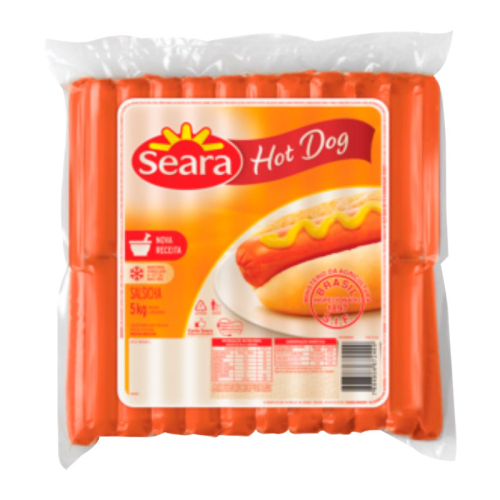 SALSICHA CONGELADA HOT DOG SEARA 5 KG