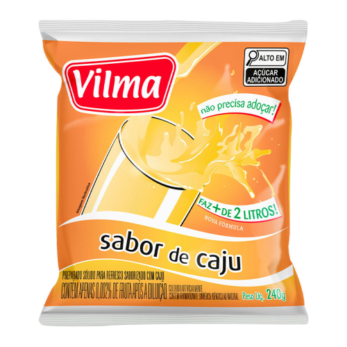 Refresco Vilma Sabor Cajú - Fardo 12 uni. de 240grs
