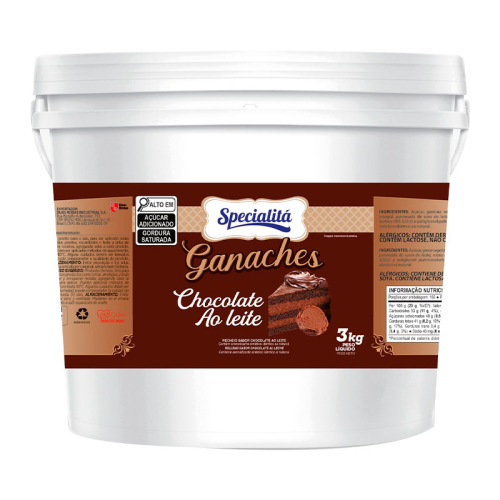 GANACHE CHOCOLATE  AO LEITE SPECIALITÁ 3 KG