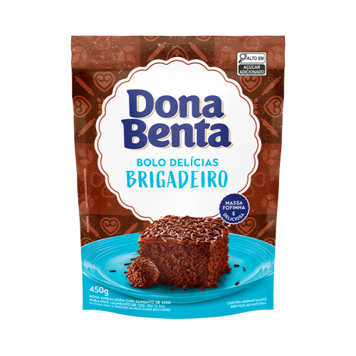 MISTURA BOLO DONA BENTA 12/450G BRIGADEIRO 