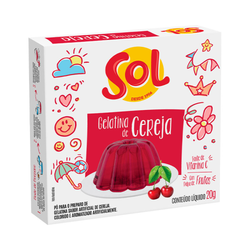 GELATINA SOL CEREJA 36/20 GR