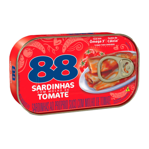 SARDINHA EM MOLHO TOMATE 88 LATA 125 GR
